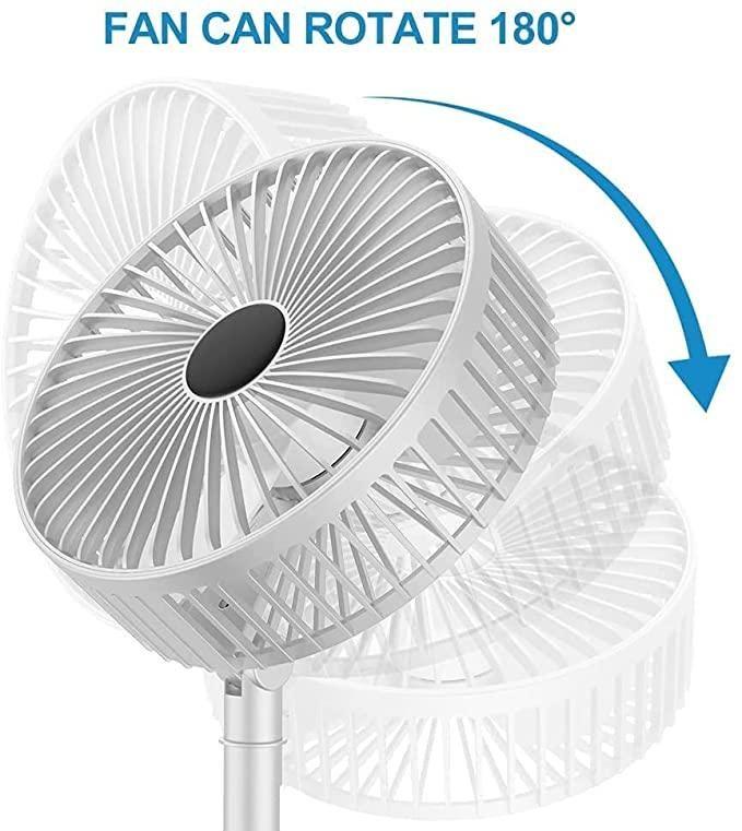 Portable mini desk fan with USB rechargeable